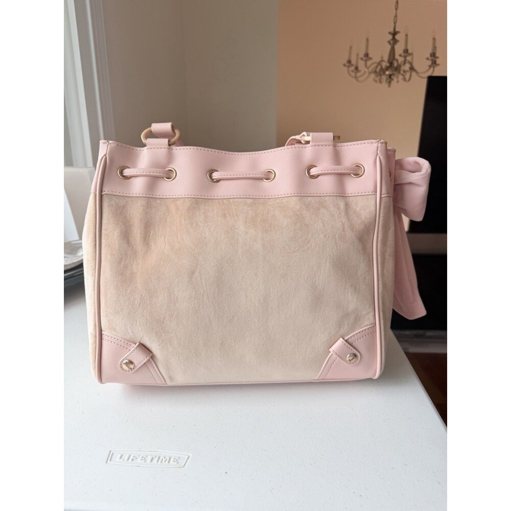Juicy Couture New Love Chapter Tote daydreamer Bag Purse Buff Beige Tan NWT - Picture 5 of 8